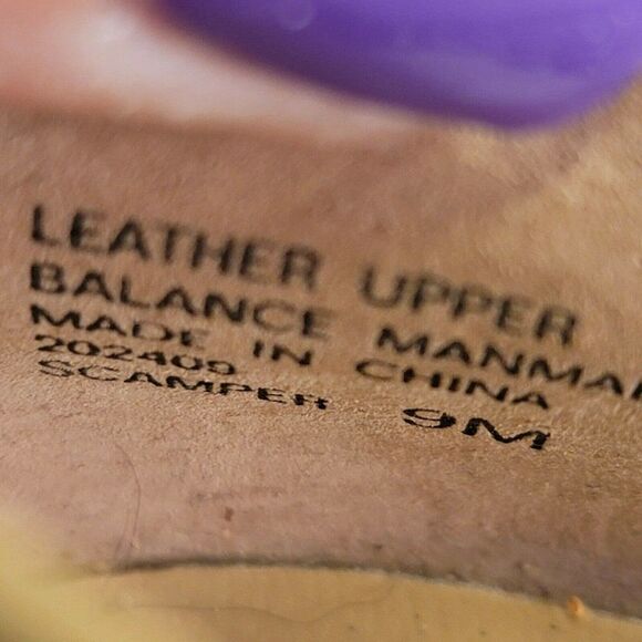 Sam & Libby size 9M Tan Suede Leather Sport Shoe Scamper Chunky Heel As … - Picture 10 of 12
